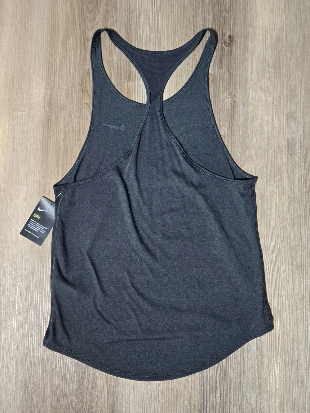 Nike Dri-FIT Racerback Tank Top - Charcoal